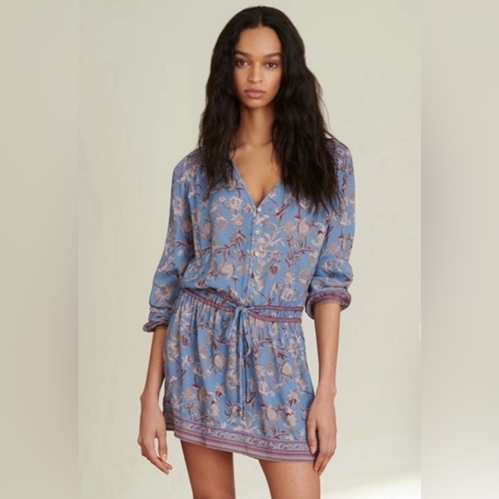 Veronica Beard Tiany Cornflower Blue Women’s Long Sleeve Dress Size XS/0 NWT